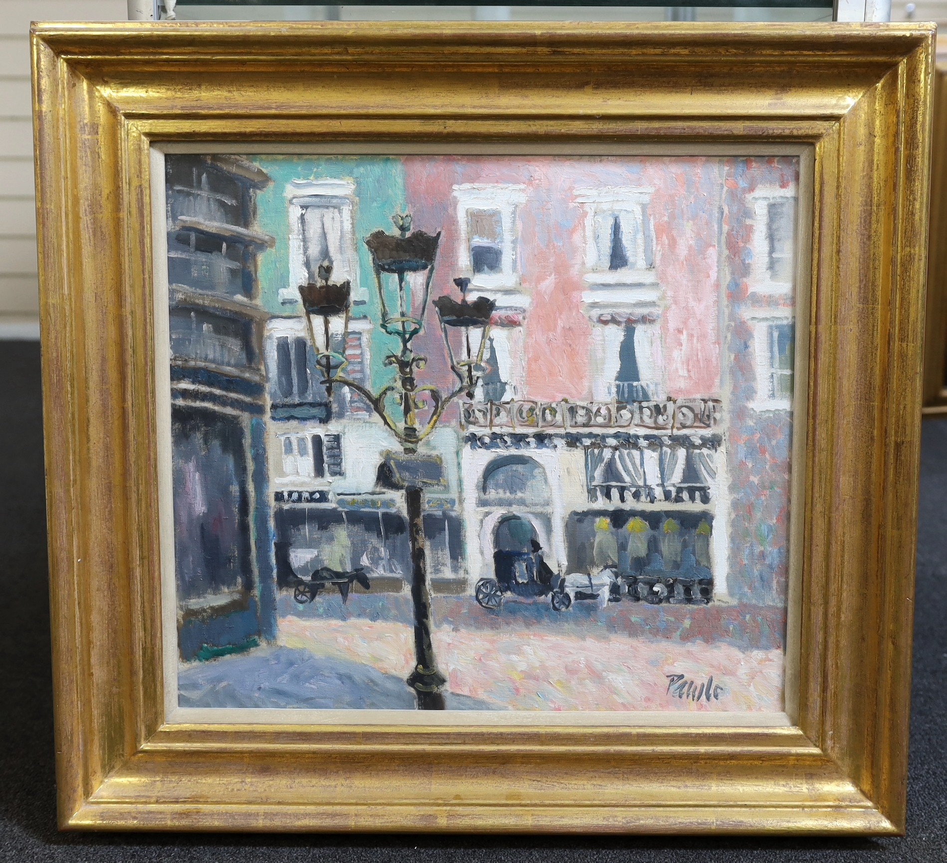 John Pawle (1915-2010), 'Rue de La Paix', oil on canvas, 46 x 51cm